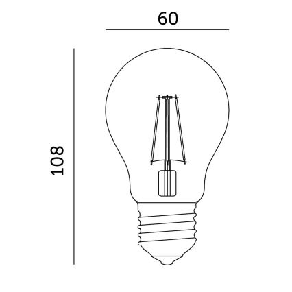 LED Лампочка для вирощування рослин VITABLOOM E27/8W/230V 1200K - Brilagi