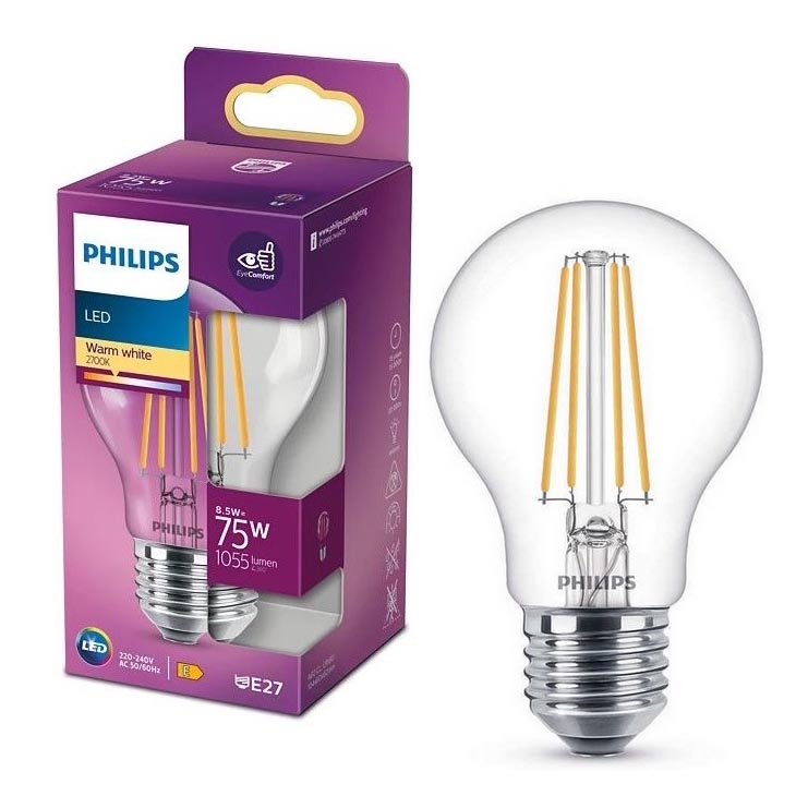 LED Лампочка VINTAGE Philips A60 E27/8,5W/230V 2700K
