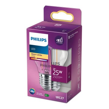 LED Лампочка VINTAGE Philips P45 E27/2W/230V 2700K