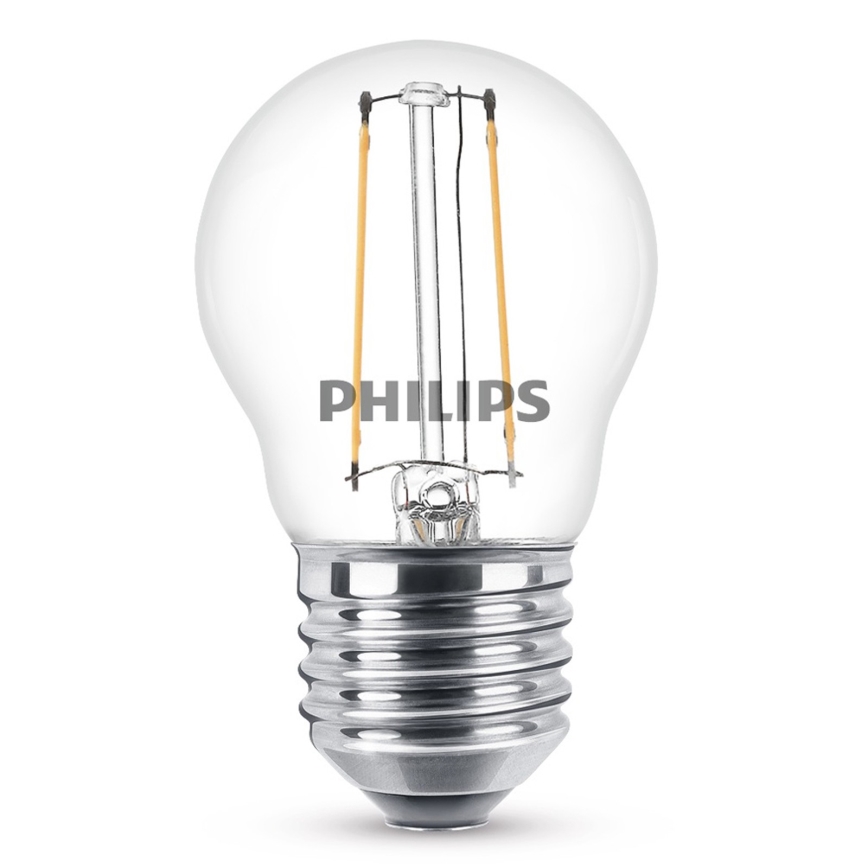 LED Лампочка VINTAGE Philips P45 E27/2W/230V 2700K