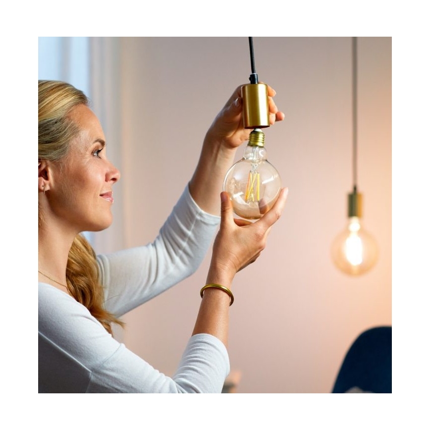 LED лампочка з регулюванням яскравості FILAMENT G95 E27/6,7W/230V 2700-6500K CRI 90 Wi-Fi – WiZ