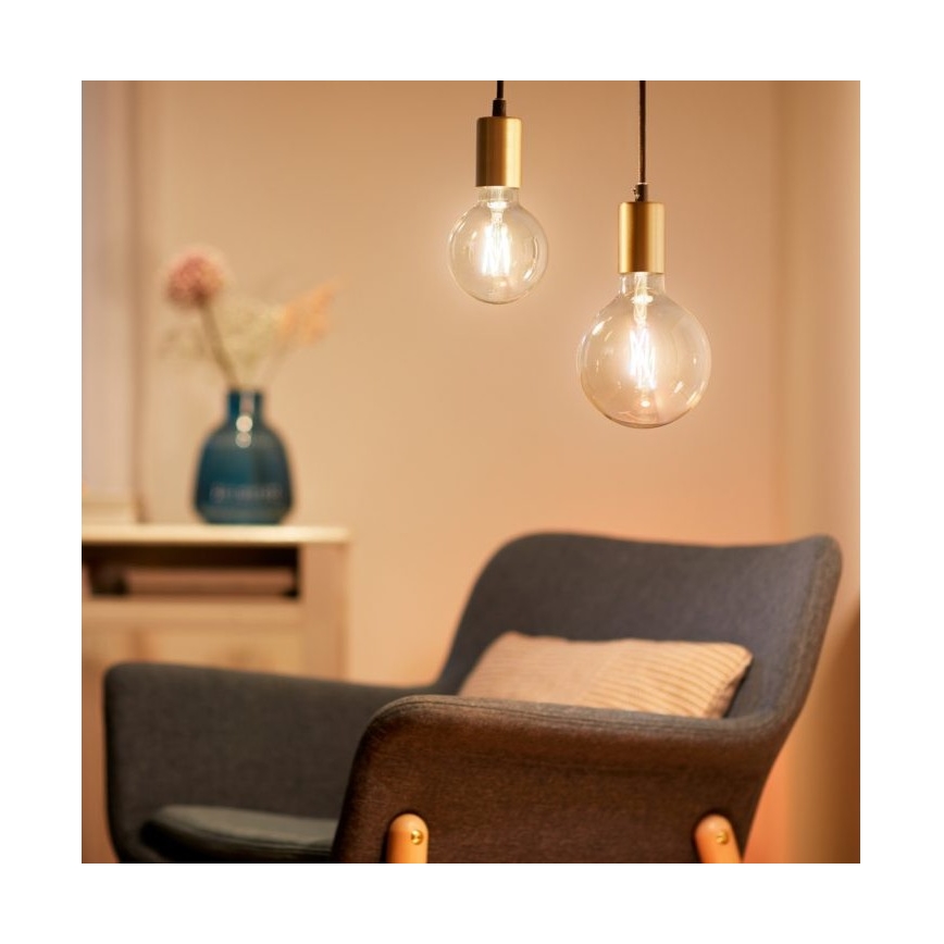 LED лампочка з регулюванням яскравості FILAMENT G95 E27/6,7W/230V 2700-6500K CRI 90 Wi-Fi – WiZ