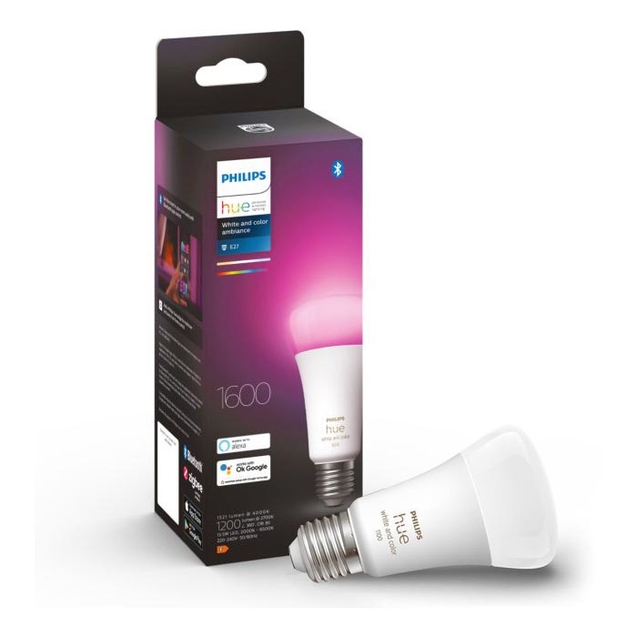 LED Лампочка з регулюванням яскравості Philips Hue White And Color Ambiance A67 E27/13,5W/230V 2000-6500K