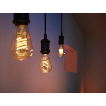 LED лампочка з регулюванням яскравості Philips Hue WHITE FILAMENT ST64 E27/7W/230V 2100K