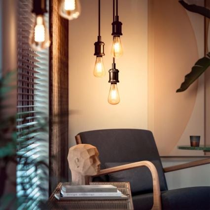 LED лампочка з регулюванням яскравості Philips Hue WHITE FILAMENT ST72 E27/7W/230V 2100K