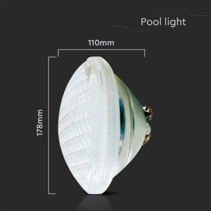 LED Лампочка для басейну LED/35W/12V IP68 6500K
