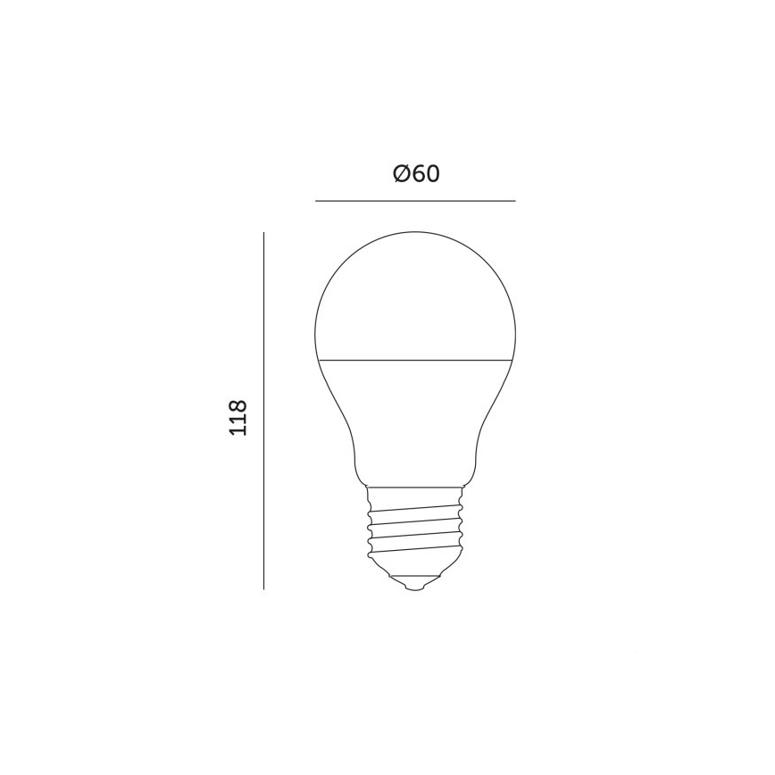LED Лампочка для вирощування рослин PLANTY E27/11W/230V 1200K білий