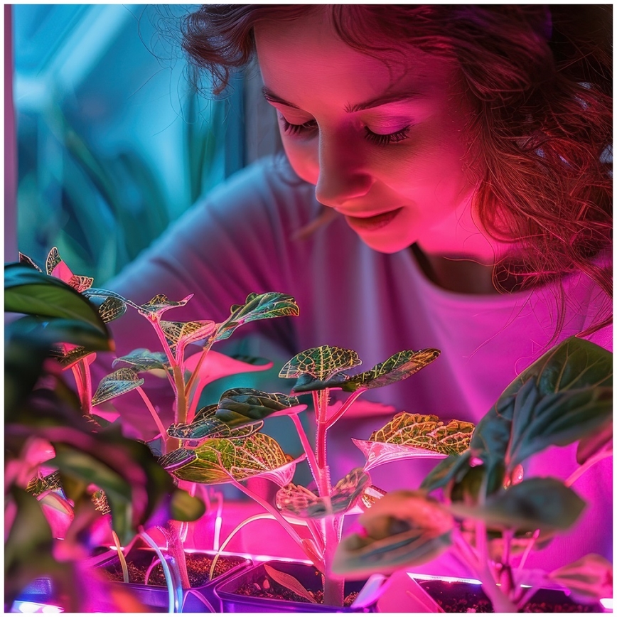 LED Лампочка для вирощування рослин PLANTY E27/24W/230V 1200K