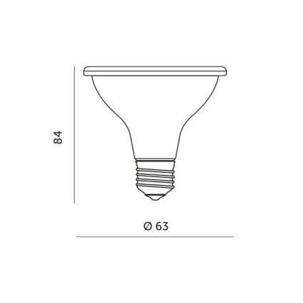 LED Лампочка для вирощування рослин PLANTY E27/7W/230V 1200K білий