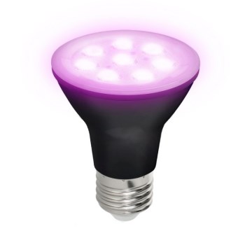 LED Лампочка для вирощування рослин PLANTY E27/7W/230V 1200K чорний