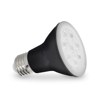 LED Лампочка для вирощування рослин PLANTY E27/7W/230V 1200K чорний