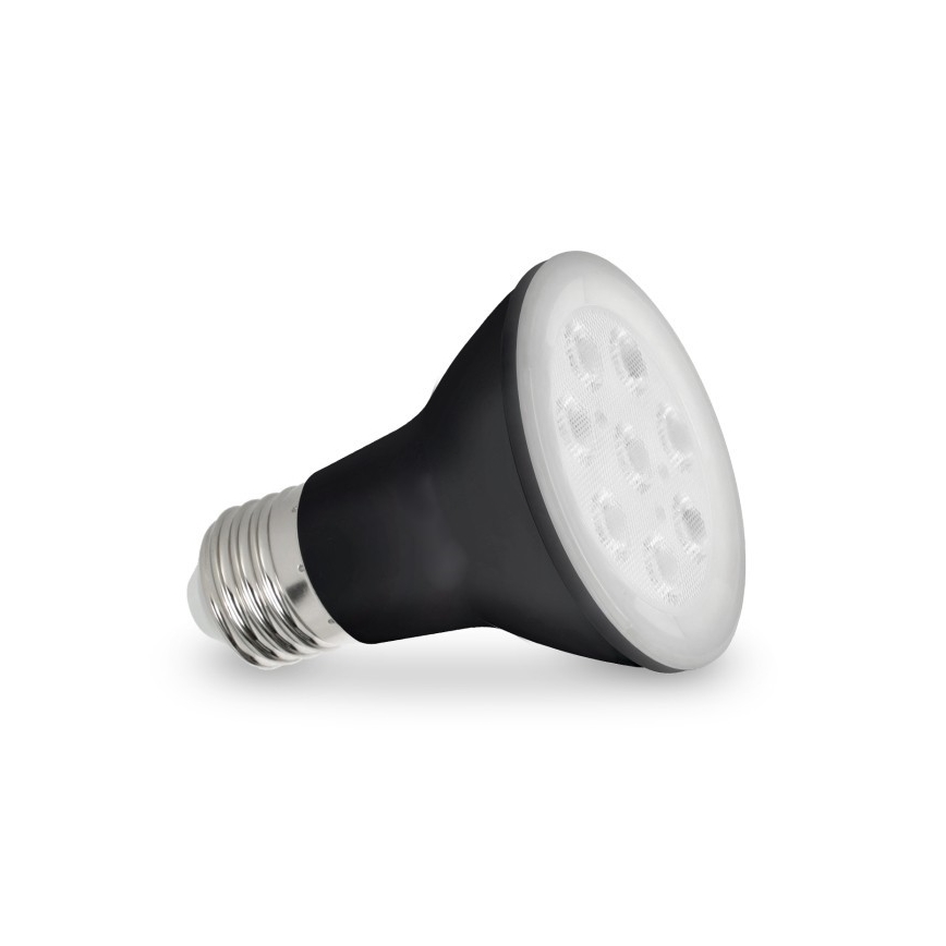 LED Лампочка для вирощування рослин PLANTY E27/7W/230V 1200K чорний