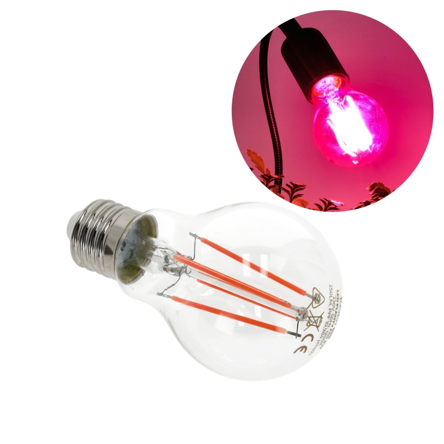 LED Лампочка для вирощування рослин VITABLOOM E27/8W/230V 1200K - Brilagi