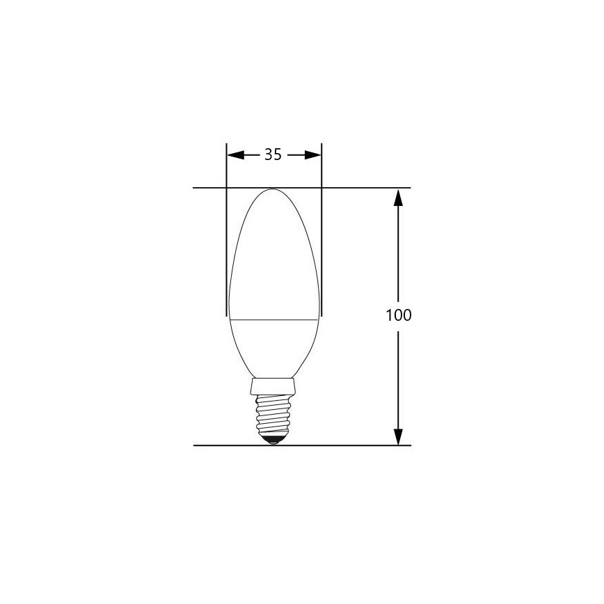 LED Лампочка E14/4W/230V 2700-3000K