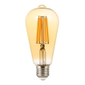 LED Лампочка FILAMENT ST64 E27/9W/230V 2200K