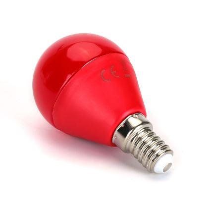 LED Лампочка G45 E14/4W/230V червоний - Aigostar