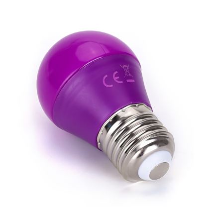 LED Лампочка G45 E27/4W/230V фіолетовий - Aigostar