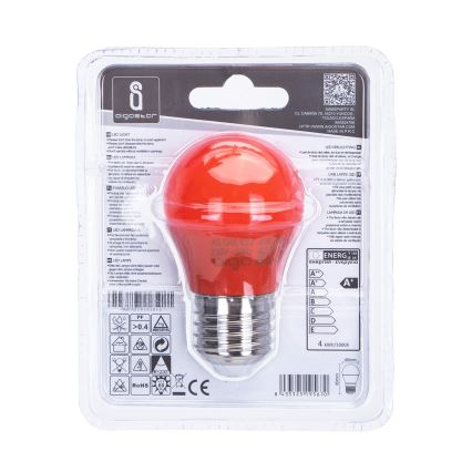 LED Лампочка G45 E27/4W/230V оранжевий - Aigostar