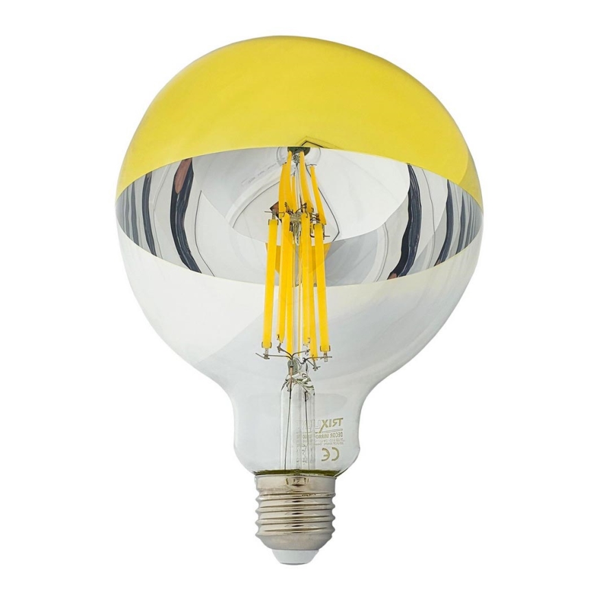 LED лампочка із дзеркальною сферичною колбою DECOR MIRROR G125 E27/12W/230V 4200K золотий