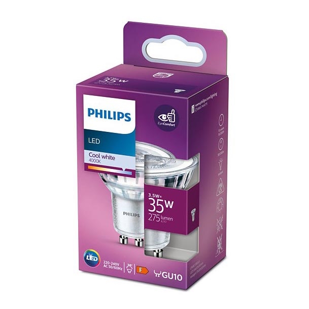 LED Лампочка Philips GU10/3,5W/230V 4000K
