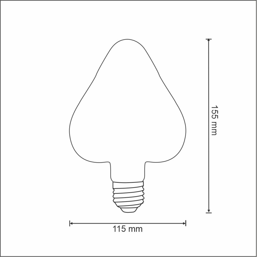 LED лампочка VINTAGE AMBER E27/2,5W/230V 2000K