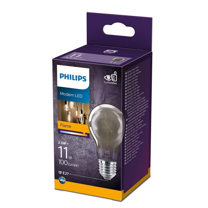 LED Лампочка VINTAGE Philips A60 E27/2,3W/230V 1800K