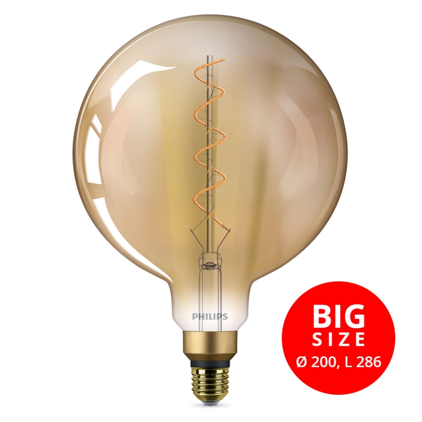 LED Лампочка VINTAGE Philips E27/4,5W/230V 1800K