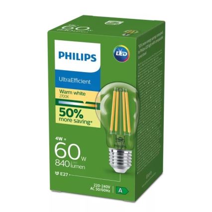 LED Лампочка ВИНТАЖ Philips E27/4W/230V 2700K