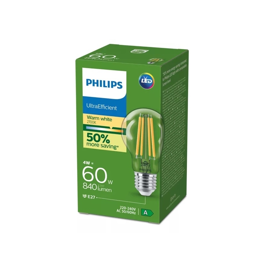 LED Лампочка ВИНТАЖ Philips E27/4W/230V 2700K