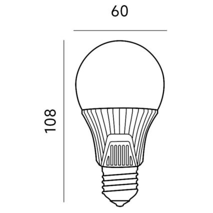 LED Лампочка з датчиком E27/9W/230V 6500K
