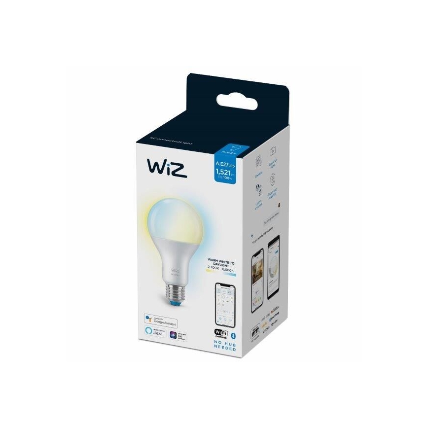 LED лампочка з регулюванням яскравості A67 E27/13W/230V 2700-6500K CRI 90 Wi-Fi – WiZ