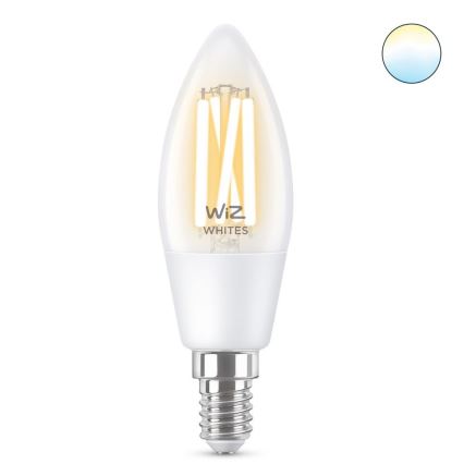 LED лампочка з регулюванням яскравості FILAMENT C35 E14/4,9W/230V 2700-6500K CRI 90 Wi-Fi – WiZ