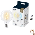 LED лампочка з регулюванням яскравості FILAMENT G95 E27/6,7W/230V 2700-6500K CRI 90 Wi-Fi – WiZ