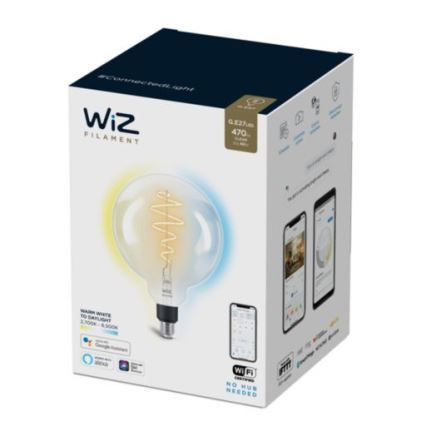 LED лампочка з регулюванням яскравості FILAMENT G200 E27/6,5W/230V 2700-6500K CRI 90 Wi-Fi – WiZ