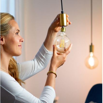 LED лампочка з регулюванням яскравості FILAMENT G95 E27/6,7W/230V 2700-6500K CRI 90 Wi-Fi – WiZ