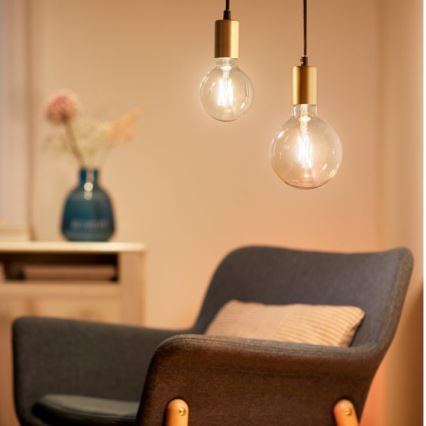 LED лампочка з регулюванням яскравості FILAMENT G95 E27/6,7W/230V 2700-6500K CRI 90 Wi-Fi – WiZ
