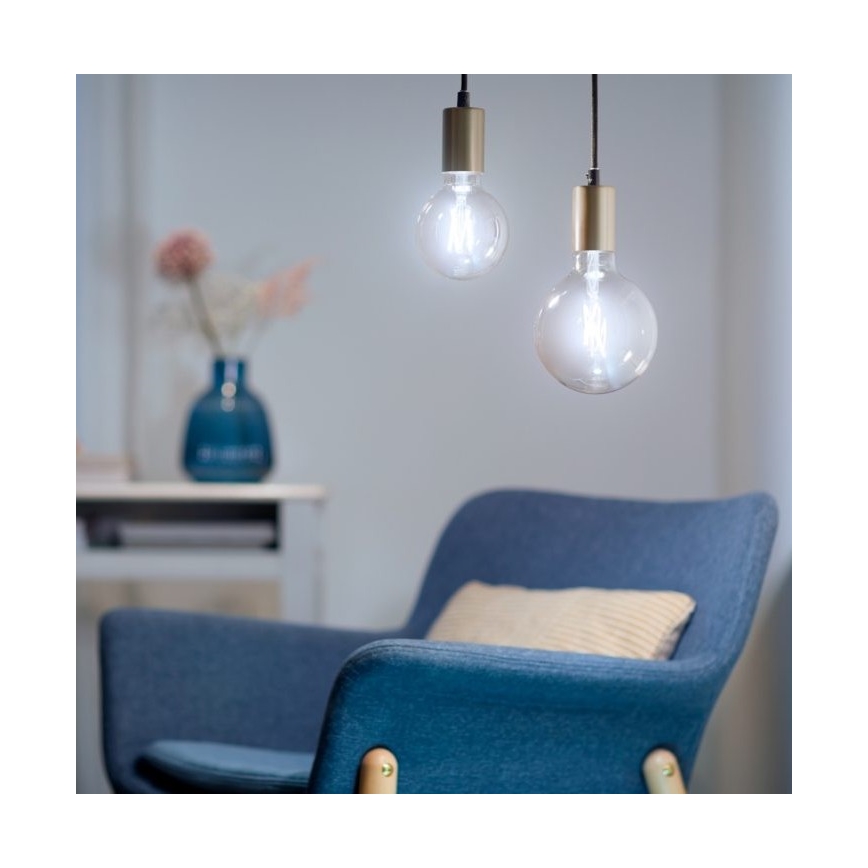 LED лампочка з регулюванням яскравості FILAMENT G95 E27/6,7W/230V 2700-6500K CRI 90 Wi-Fi – WiZ