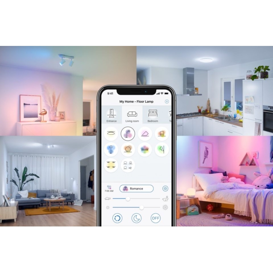 LED лампочка з регулюванням яскравості FILAMENT G95 E27/6,7W/230V 2700-6500K CRI 90 Wi-Fi – WiZ
