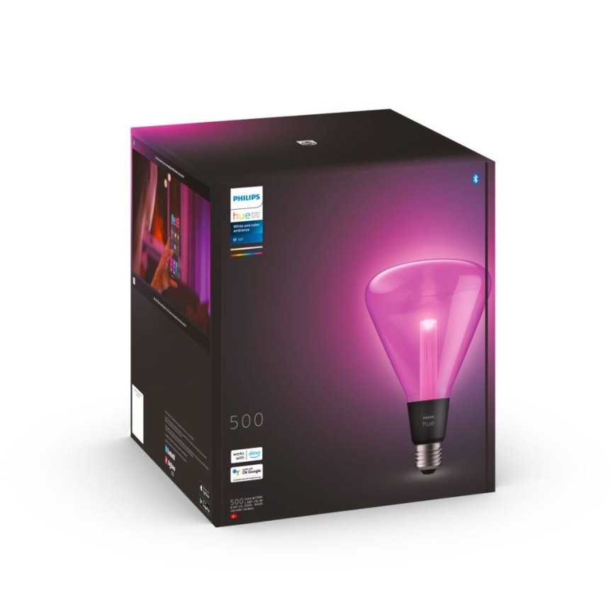 LED лампочка з регулюванням яскравості Philips Hue White And Color Ambiance E27/6,5W/230V 2000-6500K