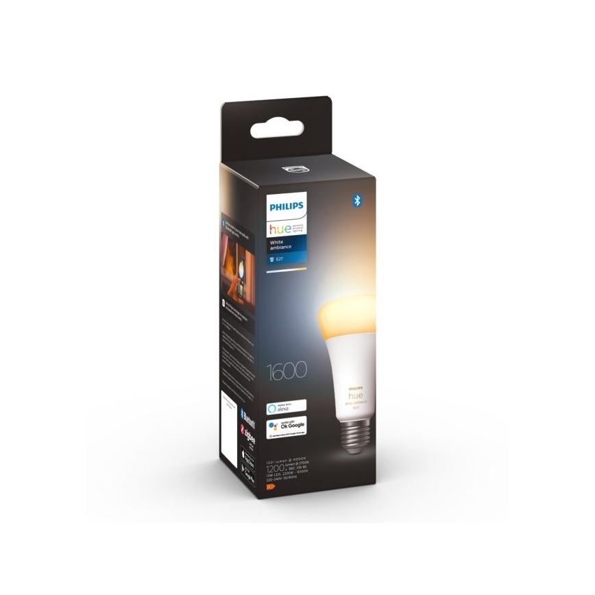 LED Лампочка з регулюванням яскравості Philips Hue WHITE AMBIANCE E27/13W/230V 2200-6500K