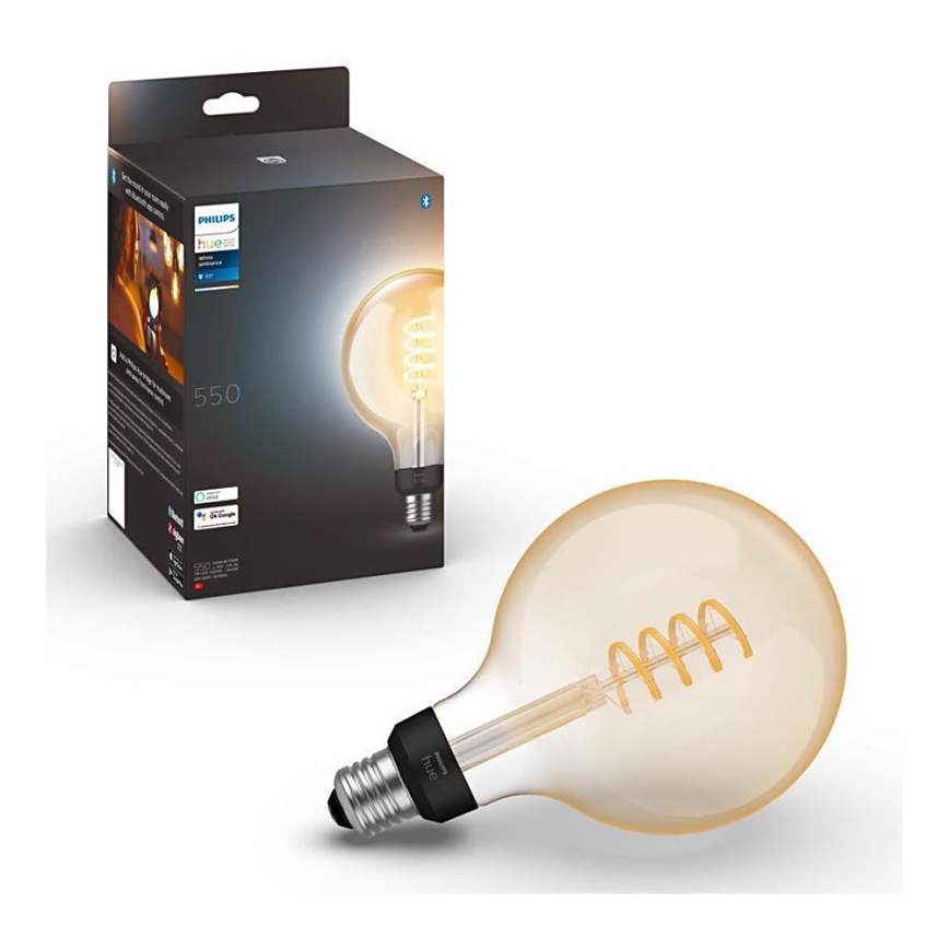 LED Лампочка з регулюванням яскравості Philips Hue WHITE AMBIANCE G125 E27/7W/230V 2200-4500K