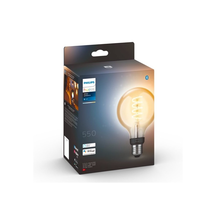 LED Лампочка з регулюванням яскравості Philips Hue WHITE AMBIANCE G93 E27/7W/230V 2200-4500K
