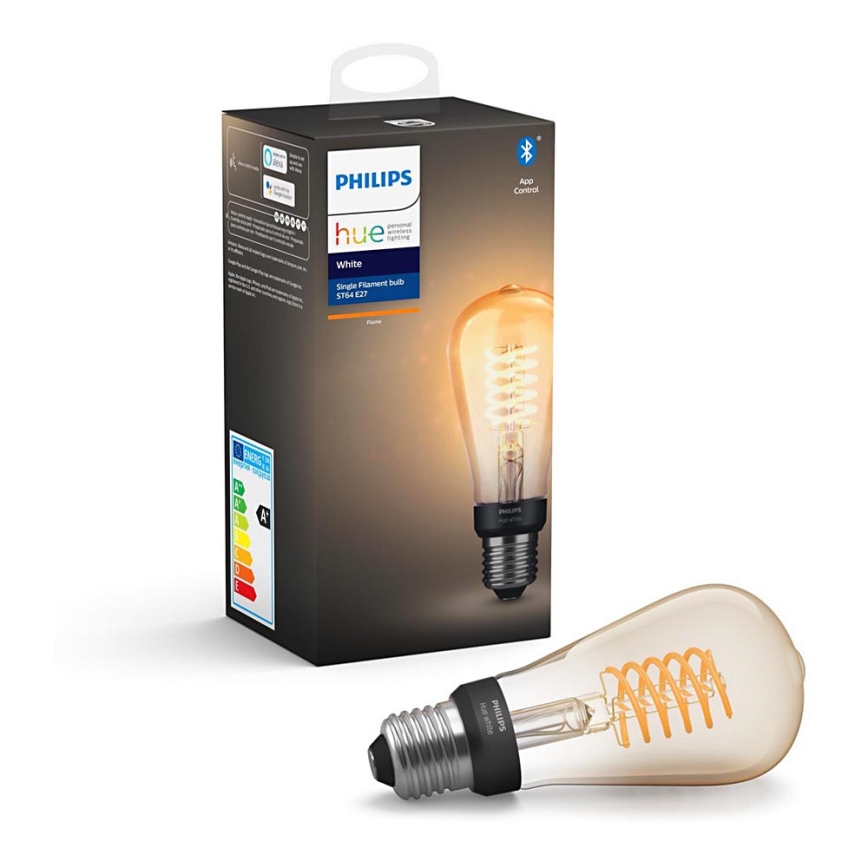 LED лампочка з регулюванням яскравості Philips Hue WHITE FILAMENT ST64 E27/7W/230V 2100K