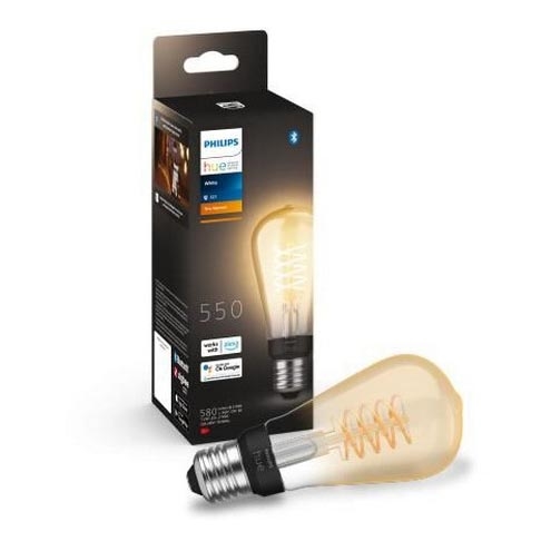 LED лампочка з регулюванням яскравості Philips Hue WHITE FILAMENT ST64 E27/7W/230V 2100K