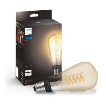 LED лампочка з регулюванням яскравості Philips Hue WHITE FILAMENT ST72 E27/7W/230V 2100K