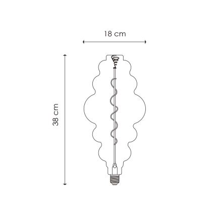 LED лампочка з регулюванням яскравості VINTAGE EDISON E27/4W/230V 3000K CRI 90