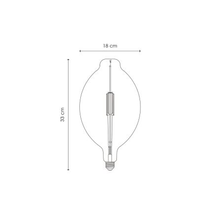 LED лампочка з регулюванням яскравості VINTAGE EDISON E27/4W/230V 3000K