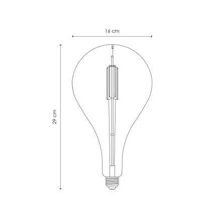LED лампочка з регулюванням яскравості VINTAGE EDISON E27/4W/230V 3000K