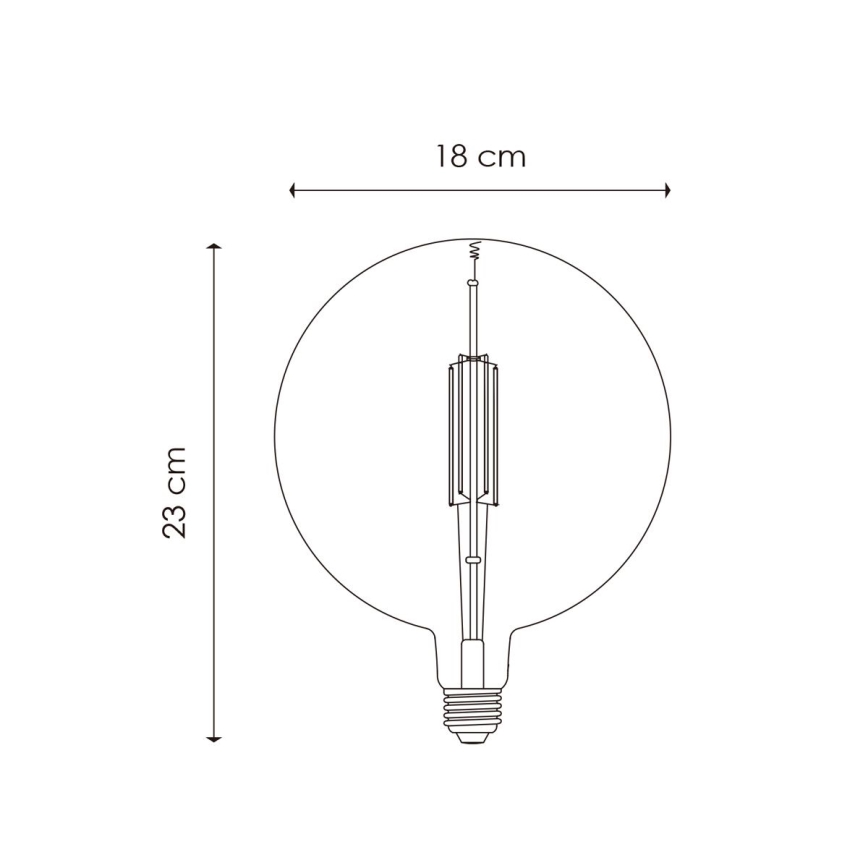 LED лампочка з регулюванням яскравості VINTAGE EDISON G180 E27/4W/230V 2700K