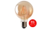 LED Лампочка CLASIC AMBER G95 E27/8W/230V 2200K - Brilagi